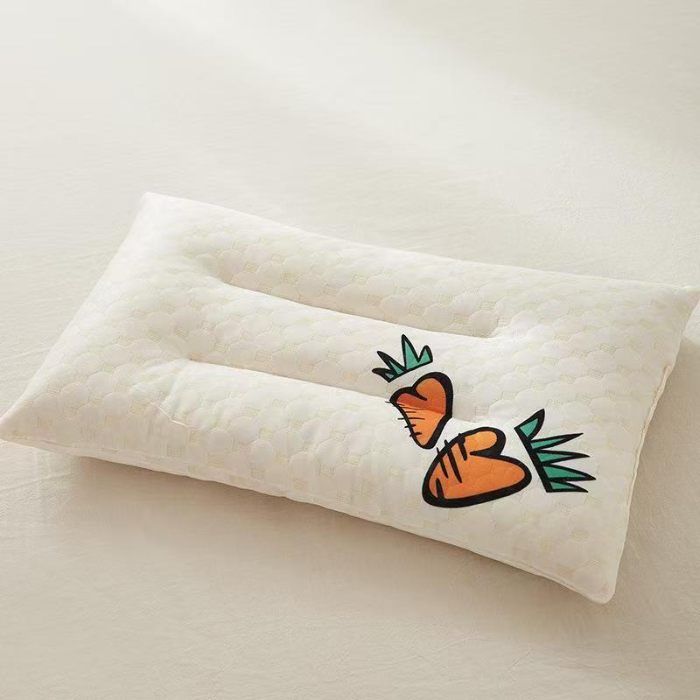 91家纺网 家纺一手货源 找家纺 2025卡通碎乳胶颗粒枕芯儿童成人乳胶枕头护颈家用 学生宿舍礼品直播厂家直销