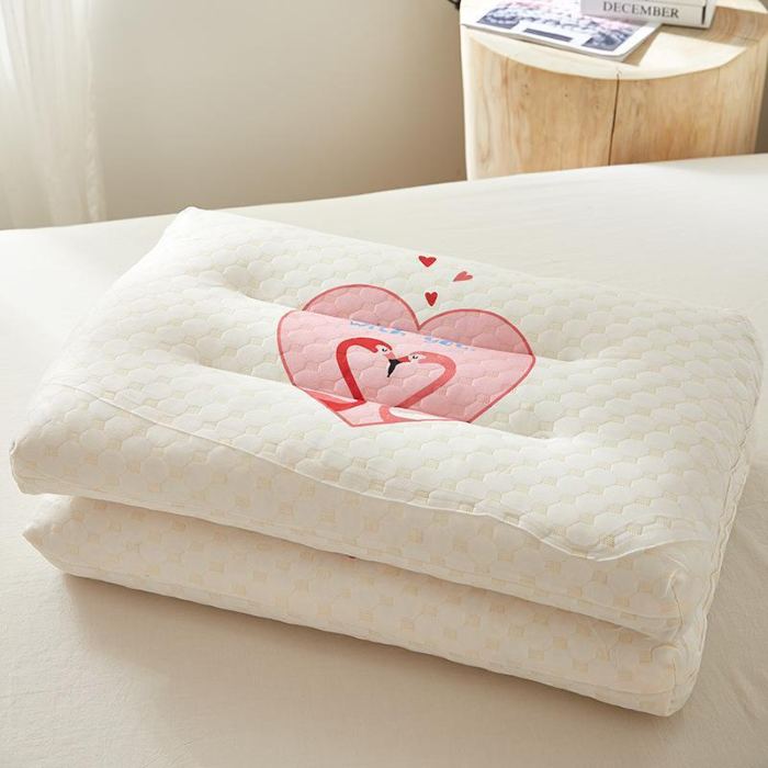 91家纺网 家纺一手货源 找家纺 2025卡通乳胶枕芯儿童成人碎乳胶颗粒枕头礼品会销直播爆款源头厂家