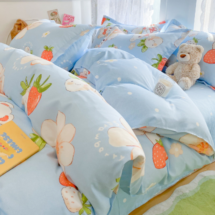 91家纺网 家纺一手货源 找家纺 （总）简冠家纺 2025新款植物羊绒磨毛四件套