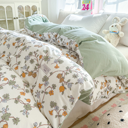 91家纺网 家纺一手货源 找家纺 （总）帛织澜 2025新款全棉被套喷气12868系列纯棉单被套（预留缩水）