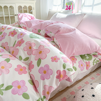 91家纺网 家纺一手货源 找家纺 （总）帛织澜 2025新款全棉被套喷气12868系列纯棉单被套（预留缩水）