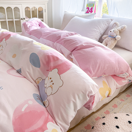 91家纺网 家纺一手货源 找家纺 （总）帛织澜 2025新款全棉被套喷气12868系列纯棉单被套（预留缩水）