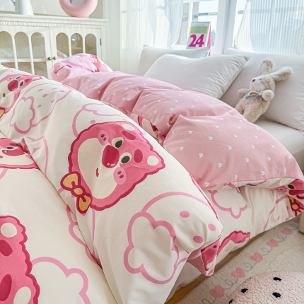 91家纺网 家纺一手货源 找家纺 （总）帛织澜 2025新款全棉被套喷气12868系列纯棉单被套（预留缩水）