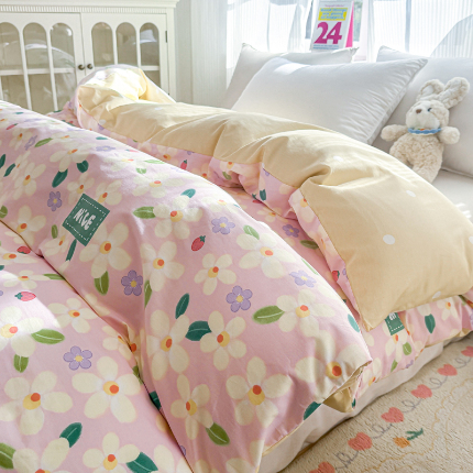 91家纺网 家纺一手货源 找家纺 （总）帛织澜 2025新款全棉被套喷气12868系列纯棉单被套（预留缩水）