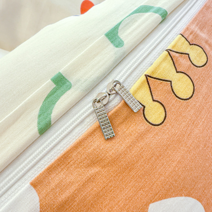 91家纺网 家纺一手货源 找家纺 帛织澜 2025新款全棉被套喷气12868系列纯棉单被套（预留缩水） 萝卜兔