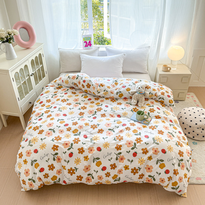 91家纺网 家纺一手货源 找家纺 帛织澜 2025新款全棉被套喷气12868系列纯棉单被套（预留缩水） 花期AA