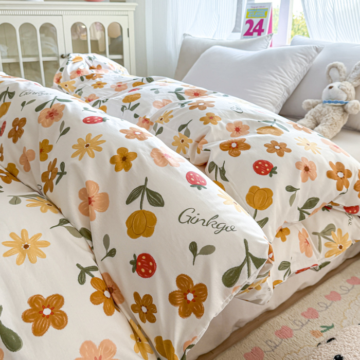 91家纺网 家纺一手货源 找家纺 帛织澜 2025新款全棉被套喷气12868系列纯棉单被套（预留缩水） 花期AA