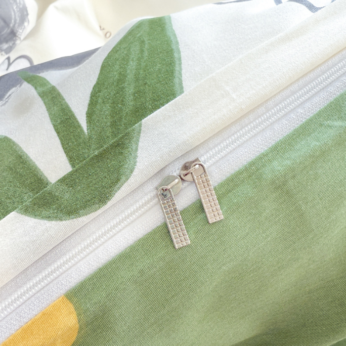 91家纺网 家纺一手货源 找家纺 帛织澜 2025新款全棉被套喷气12868系列纯棉单被套（预留缩水） 绿蔓