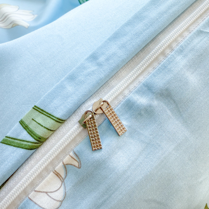 91家纺网 家纺一手货源 找家纺 帛织澜 2025新款全棉被套喷气12868系列纯棉单被套（预留缩水） 百合兔AA