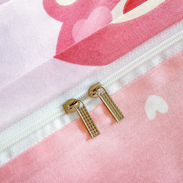 91家纺网 家纺一手货源 找家纺 帛织澜 2025新款全棉被套喷气12868系列纯棉单被套（预留缩水） 甜心乐园