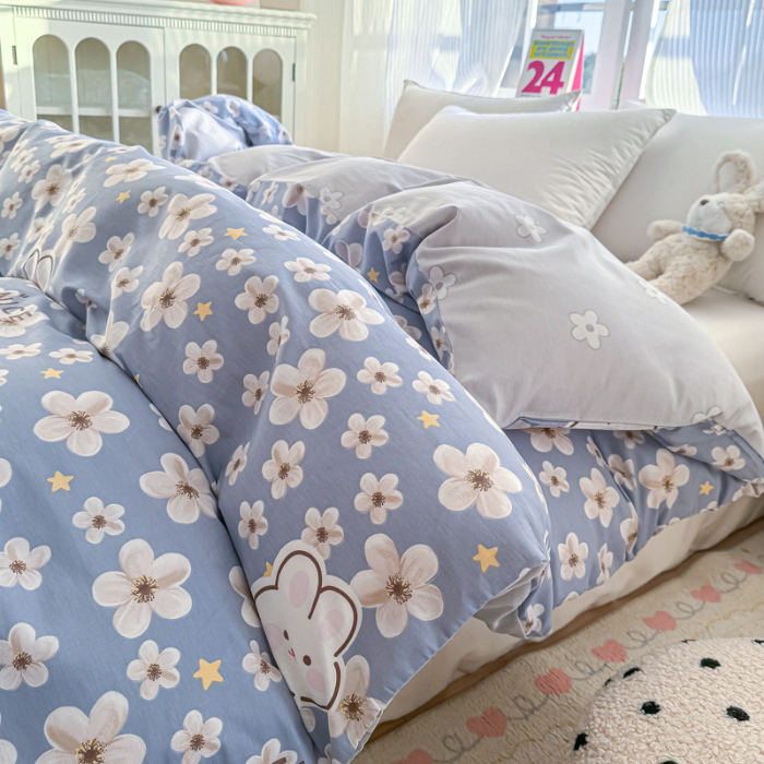 91家纺网 家纺一手货源 找家纺 帛织澜 2025新款全棉被套喷气12868系列纯棉单被套（预留缩水） 洛可可