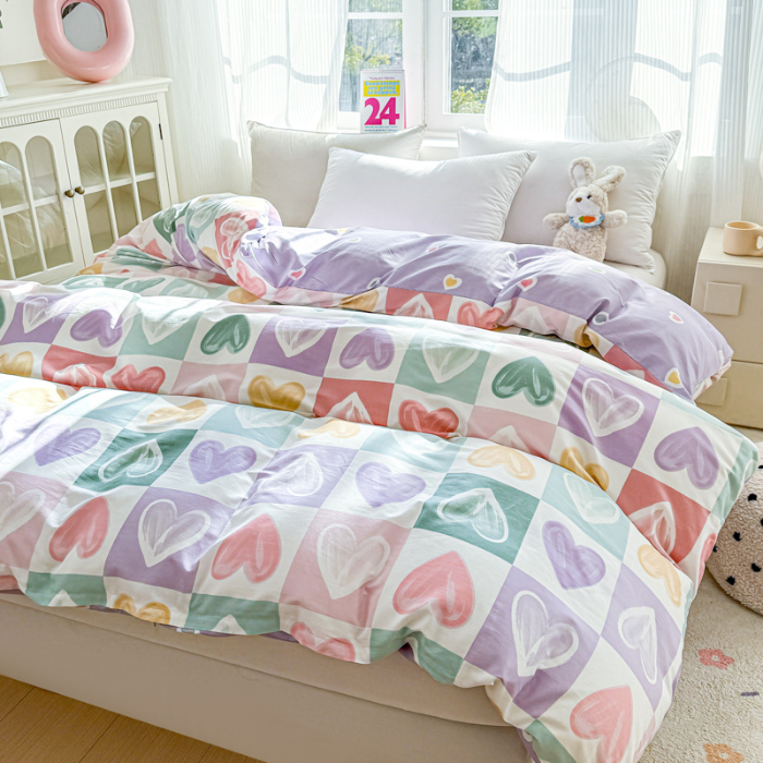 91家纺网 家纺一手货源 找家纺 帛织澜 2025新款全棉被套喷气12868系列纯棉单被套（预留缩水） 星星点灯