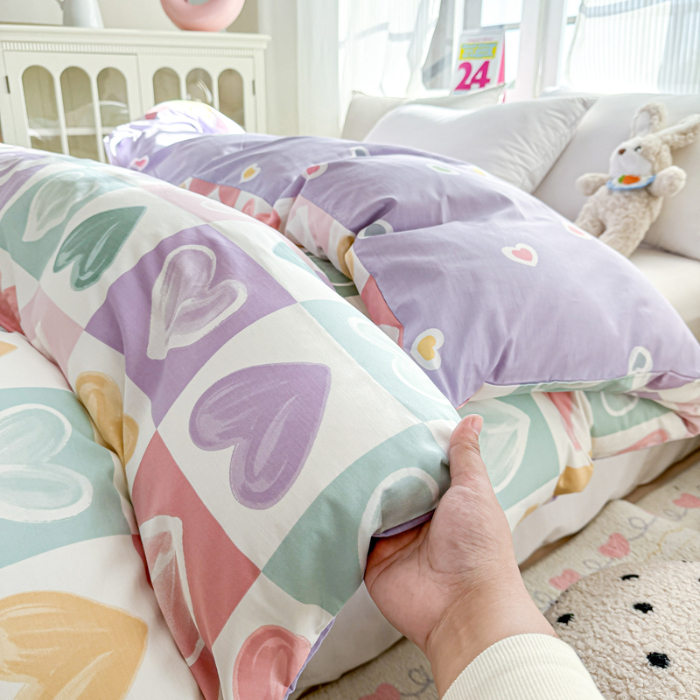 91家纺网 家纺一手货源 找家纺 帛织澜 2025新款全棉被套喷气12868系列纯棉单被套（预留缩水） 星星点灯