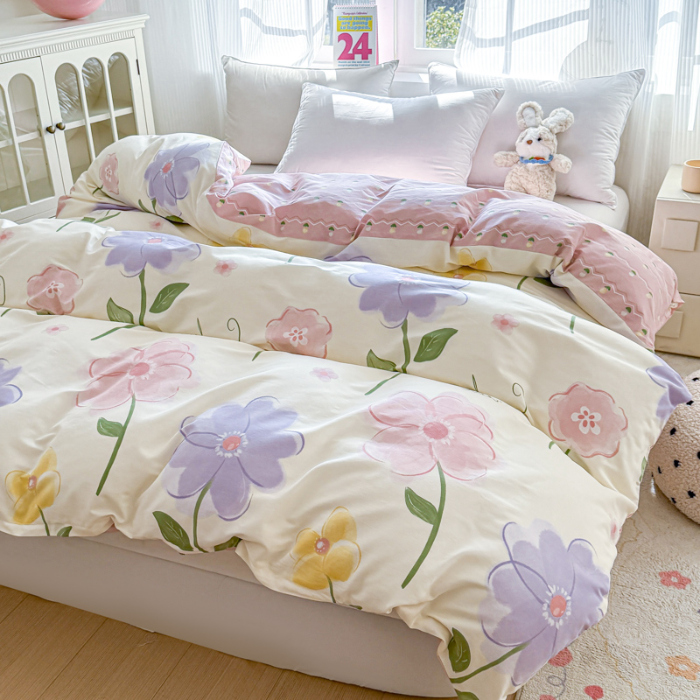 91家纺网 家纺一手货源 找家纺 帛织澜 2025新款全棉被套喷气12868系列纯棉单被套（预留缩水） 惊鸿仙子