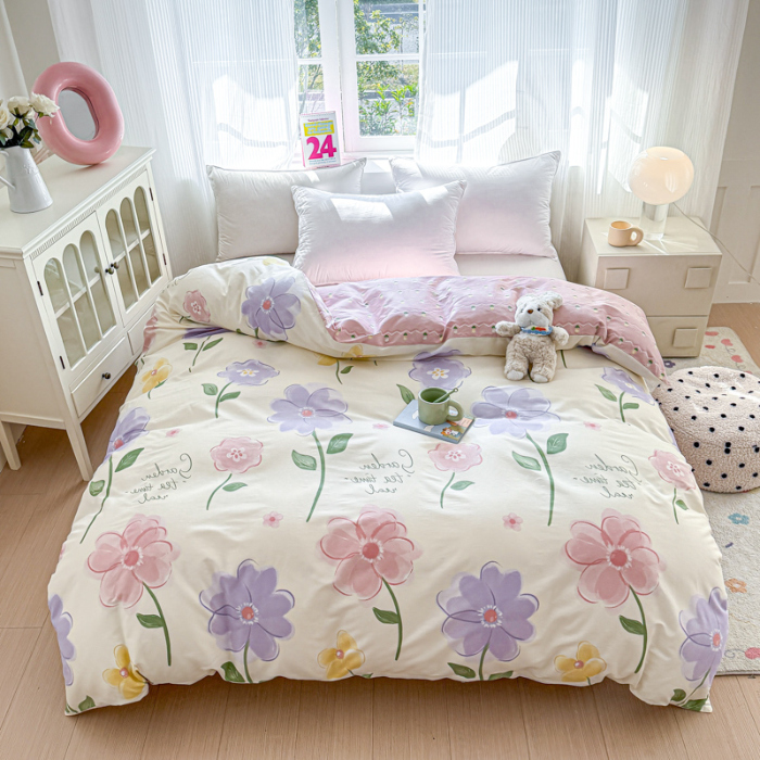 91家纺网 家纺一手货源 找家纺 帛织澜 2025新款全棉被套喷气12868系列纯棉单被套（预留缩水） 惊鸿仙子