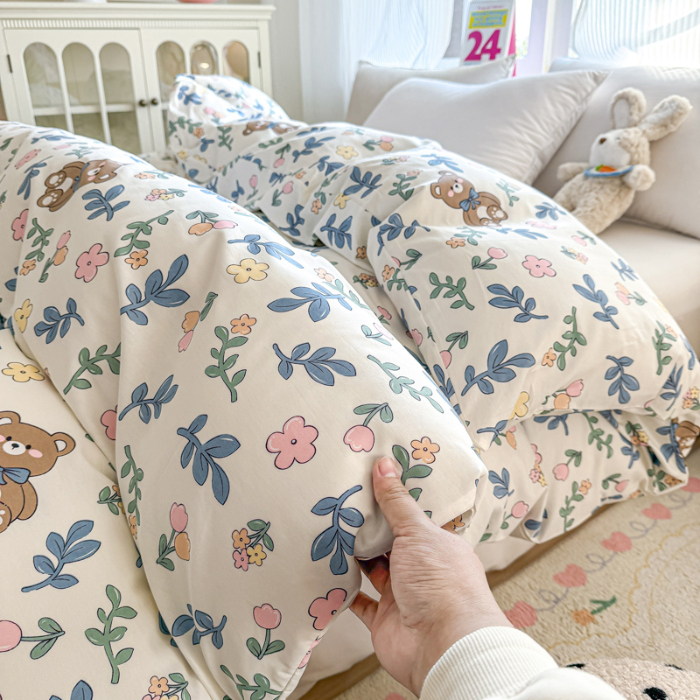 91家纺网 家纺一手货源 找家纺 帛织澜 2025新款全棉被套喷气12868系列纯棉单被套（预留缩水） 倍暖初妆