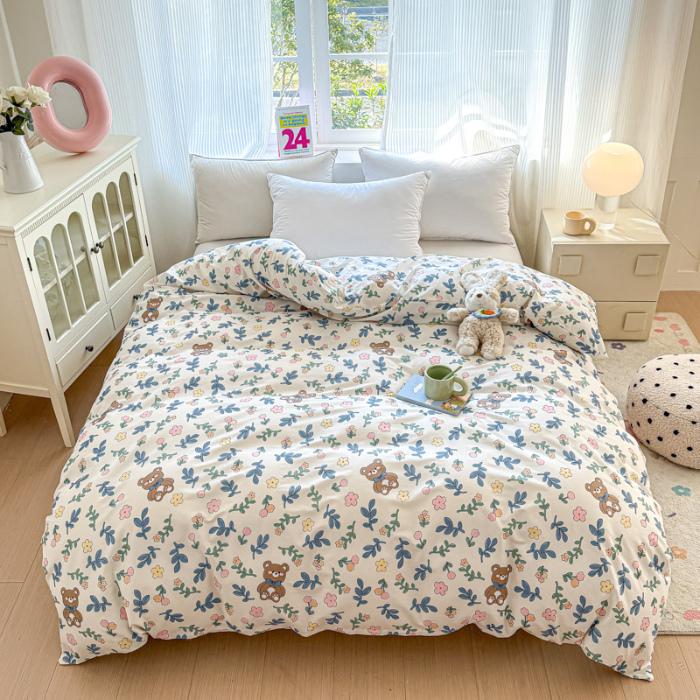 91家纺网 家纺一手货源 找家纺 帛织澜 2025新款全棉被套喷气12868系列纯棉单被套（预留缩水） 倍暖初妆