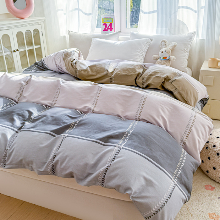 91家纺网 家纺一手货源 找家纺 帛织澜 2025新款全棉被套喷气12868系列纯棉单被套（预留缩水） 奇幻曲AA