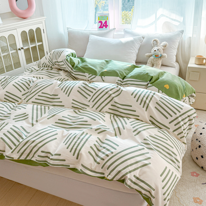 91家纺网 家纺一手货源 找家纺 帛织澜 2025新款全棉被套喷气12868系列纯棉单被套（预留缩水）-伯克利