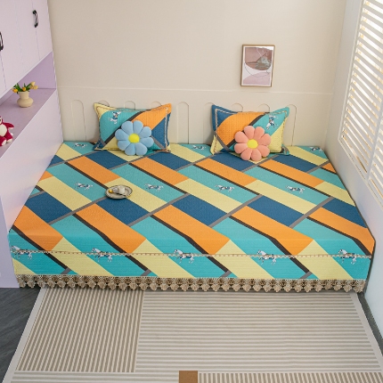 （总）手艺人 2025新款纯棉绗缝炕盖榻榻米炕垫K367-K372