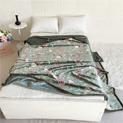 91家纺网 家纺一手货源 找家纺 总-卡奥2025AB版云貂绒毛毯直播爆款法莱绒休闲盖毯沙发毯午睡毯空调毯子