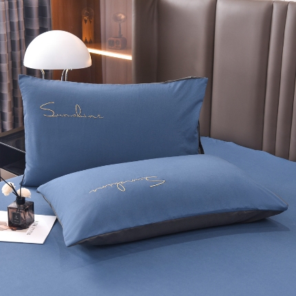 91家纺网 家纺一手货源 找家纺 （总）七仙女 新款轻奢简约绣花款枕套直播稳定供货