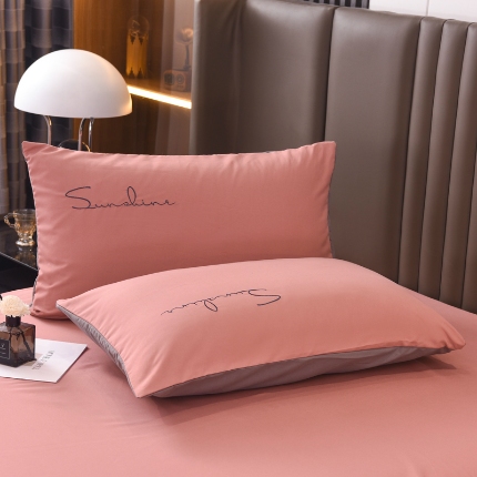 91家纺网 家纺一手货源 找家纺 （总）七仙女 新款轻奢简约绣花款枕套直播稳定供货