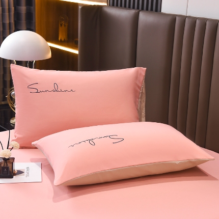 91家纺网 家纺一手货源 找家纺 （总）七仙女 新款轻奢简约绣花款枕套直播稳定供货