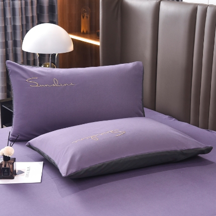 91家纺网 家纺一手货源 找家纺 （总）七仙女 新款轻奢简约绣花款枕套直播稳定供货