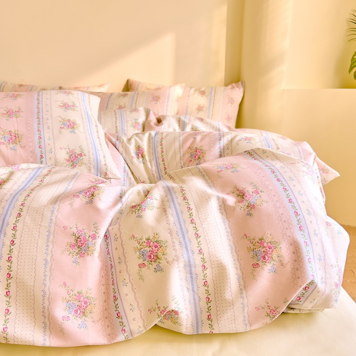 91家纺网 家纺一手货源 找家纺 DoDo 兜兜 【 可定制尺寸】2025新款全棉40支13372印花四件套 南枝