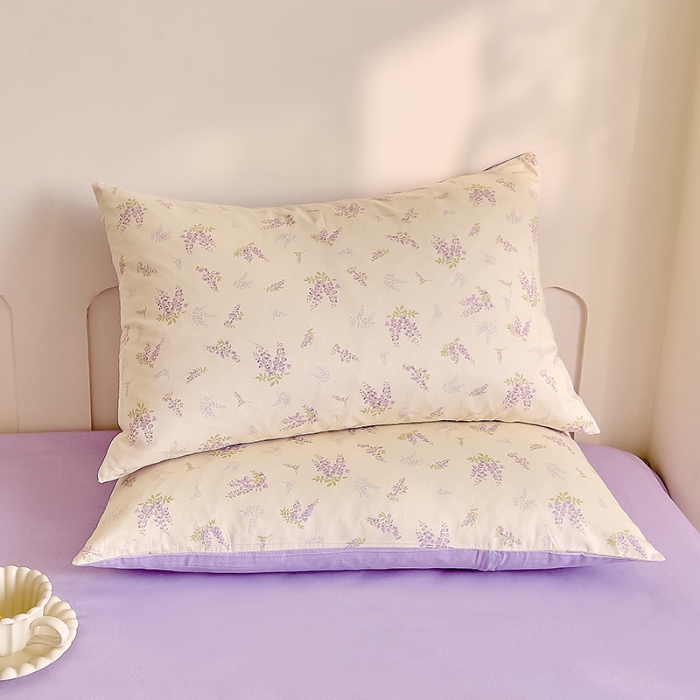 91家纺网 家纺一手货源 找家纺 DoDo 兜兜 【 可定制尺寸】2025新款全棉40支13372印花四件套 浅薇