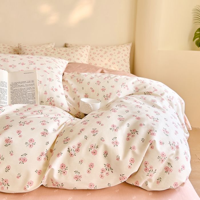 91家纺网 家纺一手货源 找家纺 DoDo 兜兜 【 可定制尺寸】2025新款全棉40支13372印花四件套 蕾拉