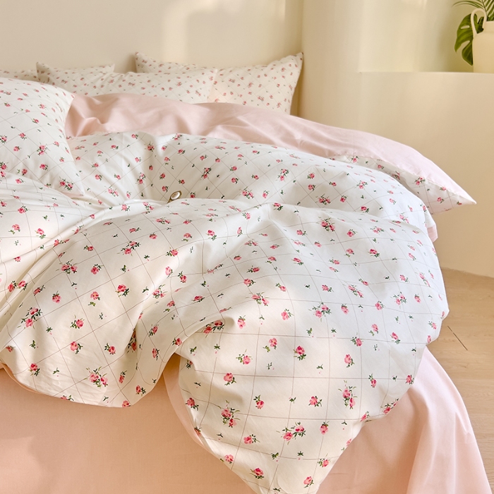 91家纺网 家纺一手货源 找家纺 DoDo 兜兜 【 可定制尺寸】2026新款全棉40支13372印花四件套 花晨