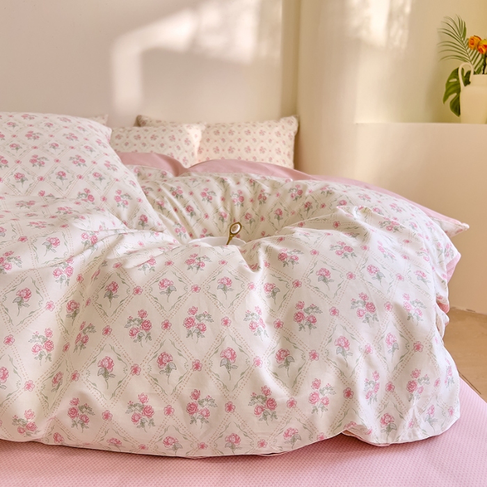 91家纺网 家纺一手货源 找家纺 DoDo 兜兜 【 可定制尺寸】2025新款全棉40支13372印花四件套 风晴