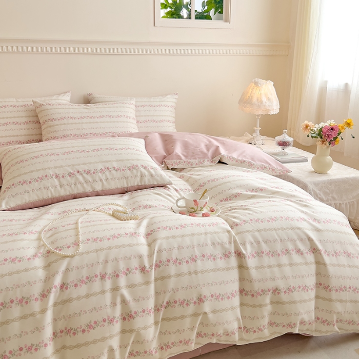 91家纺网 家纺一手货源 找家纺 DoDo 兜兜 【 可定制尺寸】2026新款全棉40支13372印花四件套 黛茜