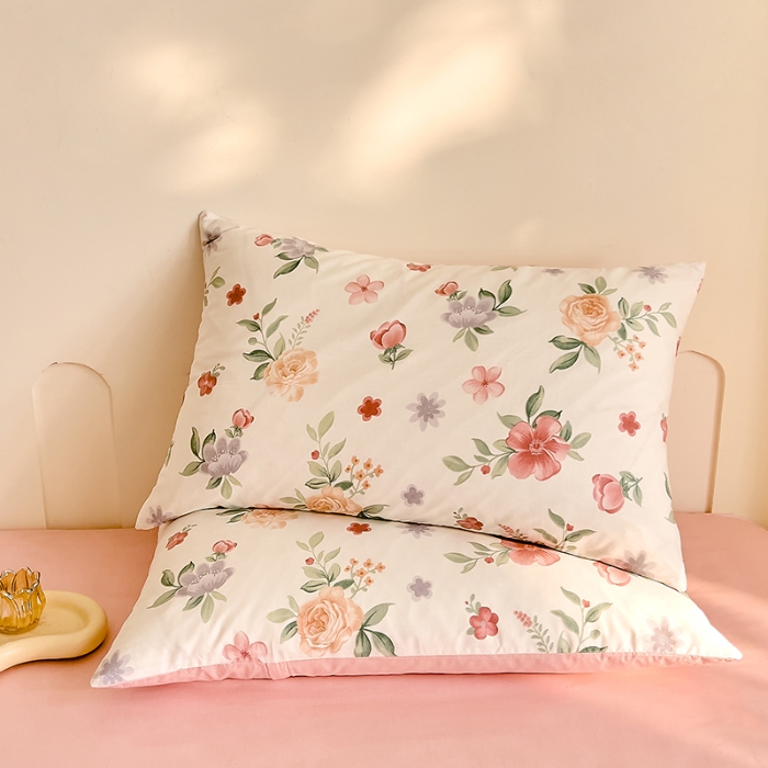 91家纺网 家纺一手货源 找家纺 DoDo 兜兜 【 可定制尺寸】2025新款全棉40支13372印花四件套 芳菲