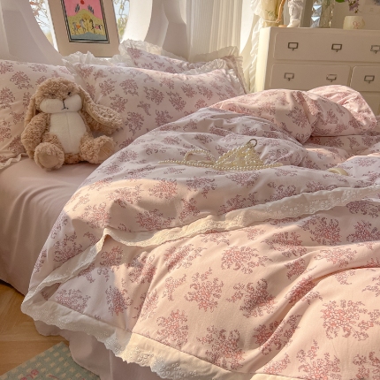 91家纺网 家纺一手货源 找家纺 青禾视觉   小清新套件拍摄样片