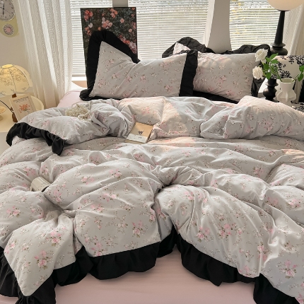 91家纺网 家纺一手货源 找家纺 青禾视觉    小清新套件拍摄样片