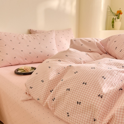 91家纺网 家纺一手货源 找家纺 （总）DoDo 兜兜 【可定制尺寸】2025新款全棉纯棉碎花小清新40支13372印花四件套