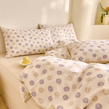 91家纺网 家纺一手货源 找家纺 （总）DoDo 兜兜 【可定制尺寸】2025新款全棉纯棉碎花小清新40支13372印花四件套