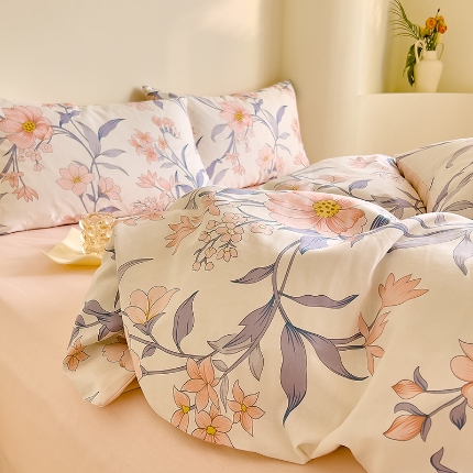 91家纺网 家纺一手货源 找家纺 （总）DoDo 兜兜 【可定制尺寸】2025新款全棉纯棉碎花小清新40支13372印花四件套