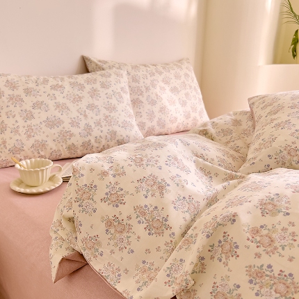 91家纺网 家纺一手货源 找家纺 （总）DoDo 兜兜 【可定制尺寸】2025新款全棉纯棉碎花小清新40支13372印花四件套