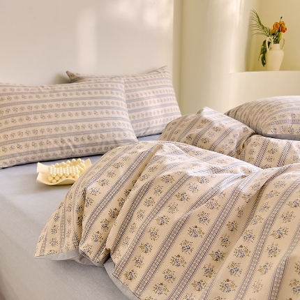 91家纺网 家纺一手货源 找家纺 （总）DoDo 兜兜 【可定制尺寸】2025新款全棉纯棉碎花小清新40支13372印花四件套