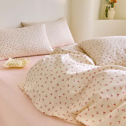 91家纺网 家纺一手货源 找家纺 （总）DoDo 兜兜 【可定制尺寸】2025新款全棉纯棉碎花小清新40支13372印花四件套