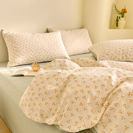 91家纺网 家纺一手货源 找家纺 （总）DoDo 兜兜 【可定制尺寸】2025新款全棉纯棉碎花小清新40支13372印花四件套