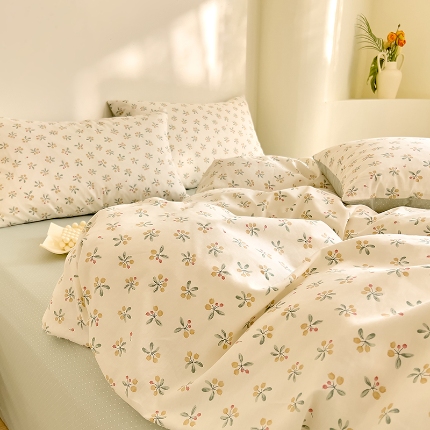 91家纺网 家纺一手货源 找家纺 （总）DoDo 兜兜 【可定制尺寸】2025新款全棉纯棉碎花小清新40支13372印花四件套