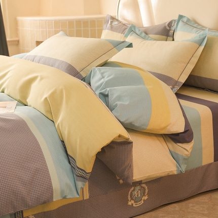 91家纺网 家纺一手货源 找家纺 （总）木易 2025新款全棉磨毛印花四件套