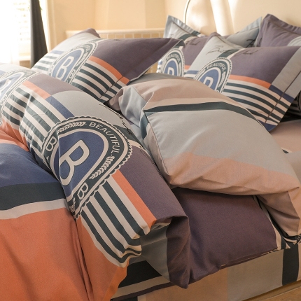 91家纺网 家纺一手货源 找家纺 （总）木易 2025新款全棉磨毛印花四件套