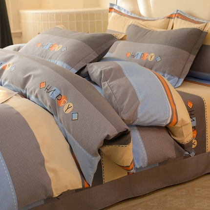 91家纺网 家纺一手货源 找家纺 （总）木易 2025新款全棉磨毛印花四件套