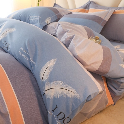 91家纺网 家纺一手货源 找家纺 （总）木易 2025新款全棉磨毛印花四件套